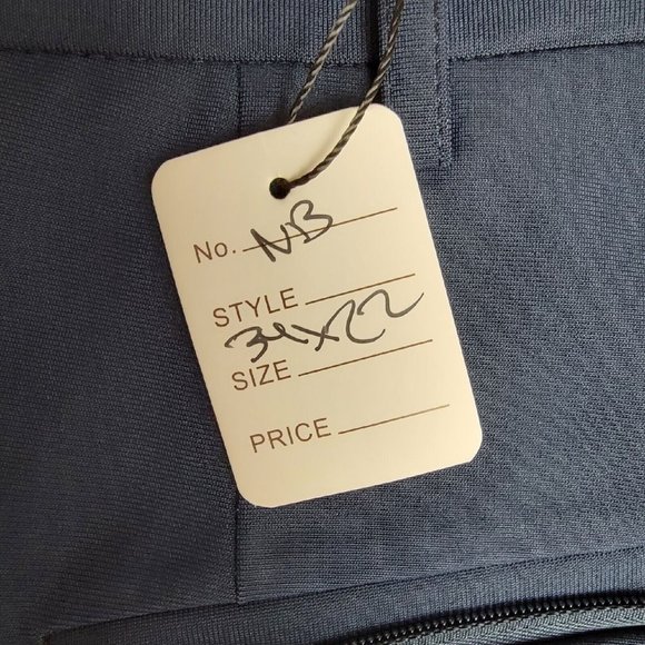 Sene Mens 34X22 Soho Flex Dress Pants Slacks Golf Suit Sport Tech Stretch Blue - Picture 3 of 4